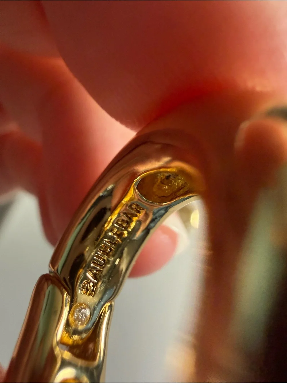 NEW BaubleBar Gold Chunky Hoop Earrings